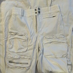 White Cargo Pants